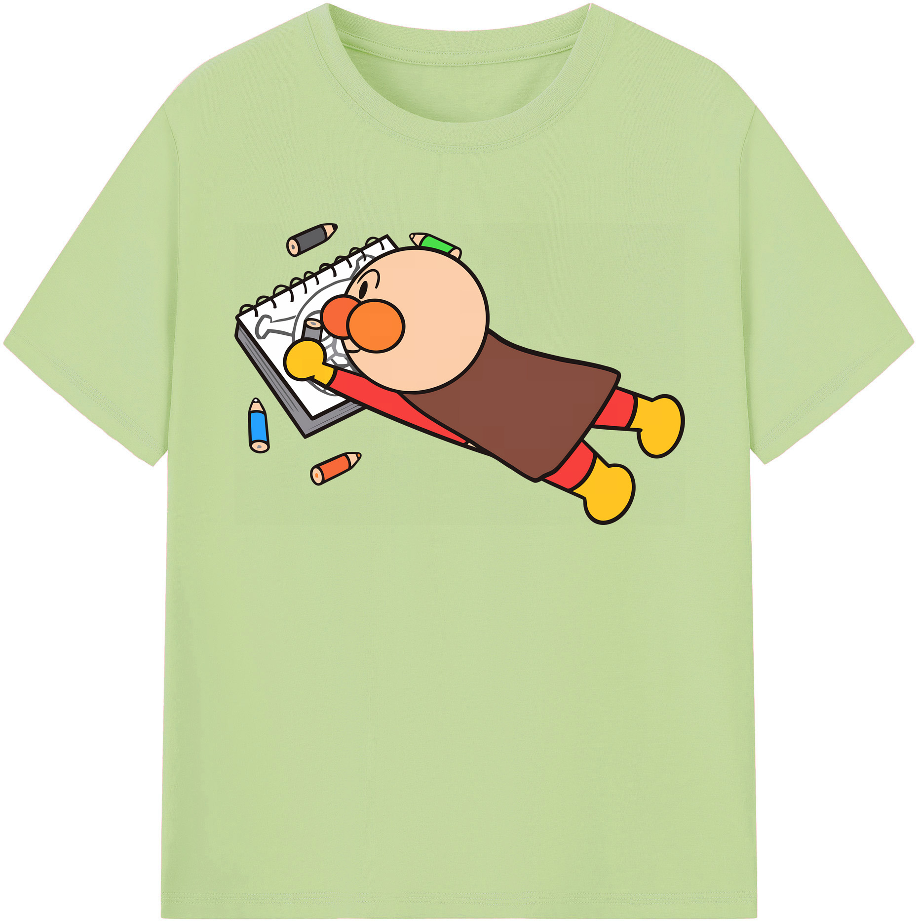 （画像用） アンパンマン Anpanman 綿100％半袖Tシャツ（フロントプリント）